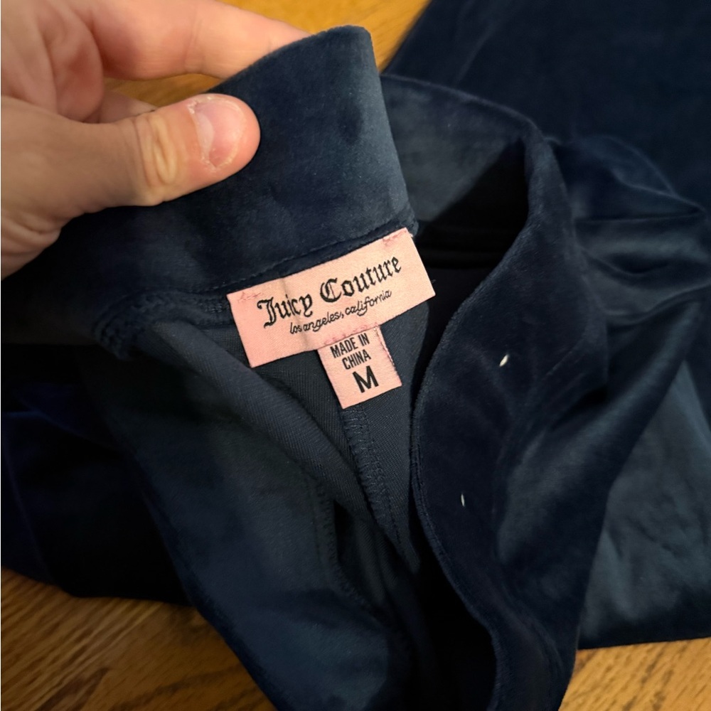 Juicy Conture Blue Velvet Pants - Picture 2 of 4